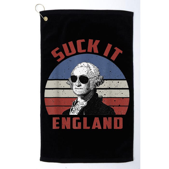 Suck It England Funny 4th of July Golf Towel