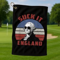 Suck It England Funny 4th of July Golf Towel
