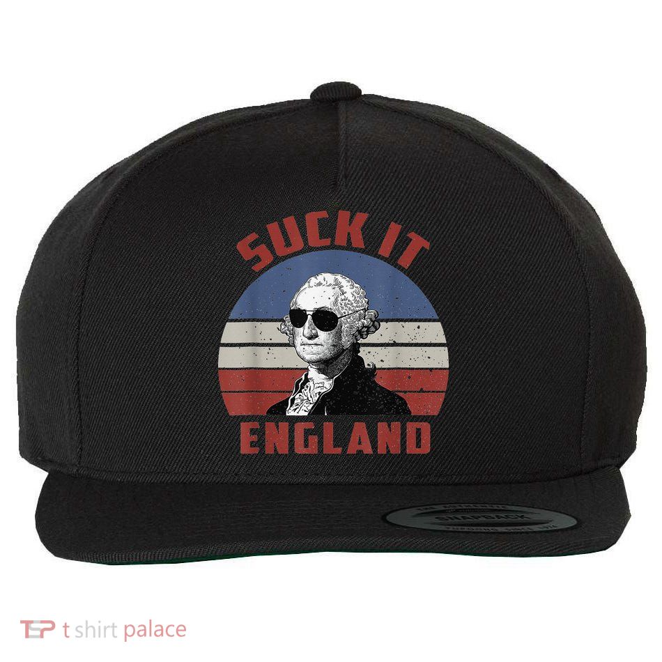 Suck It England Funny 4th of July Wool Snapback Cap