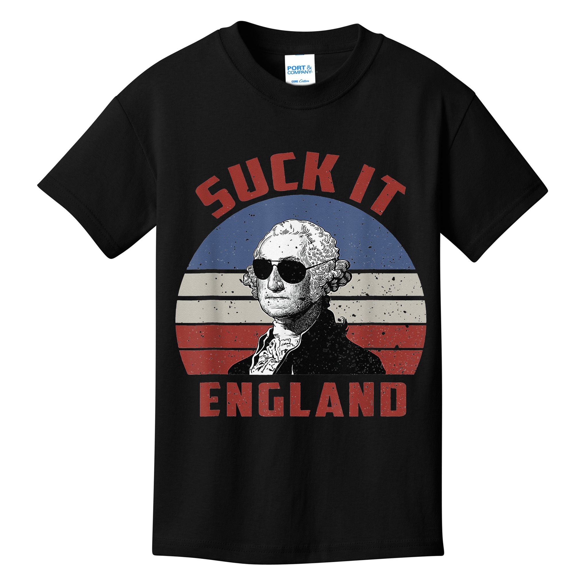 Suck It England Funny 4th of July Kids T-Shirt
