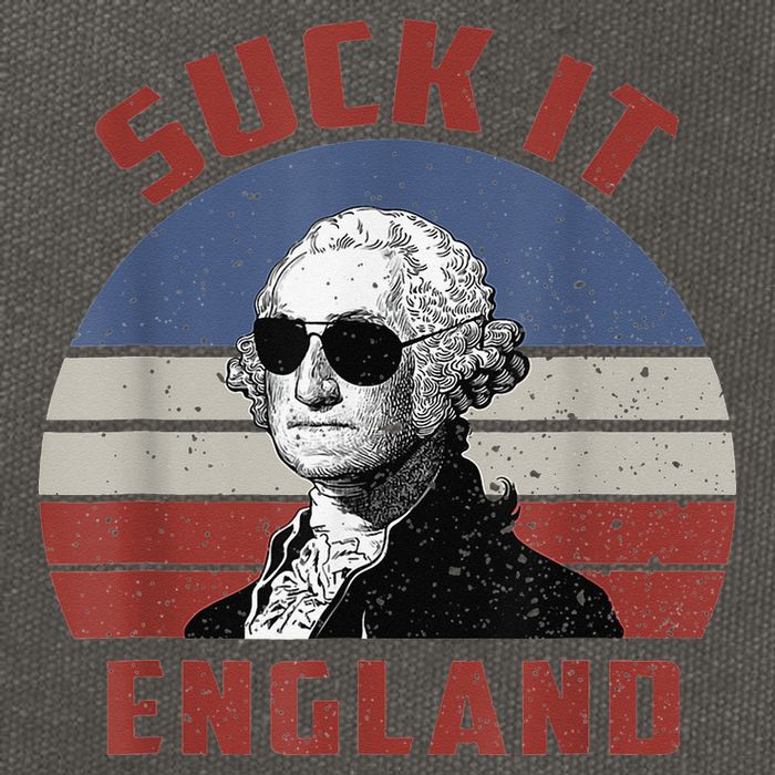 Suck It England Funny 4th of July Cotton Canvas Backpack