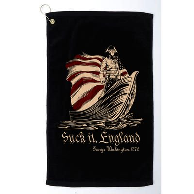 Suck It England Funny 4th Of July George Washington 1776 Golf Towel