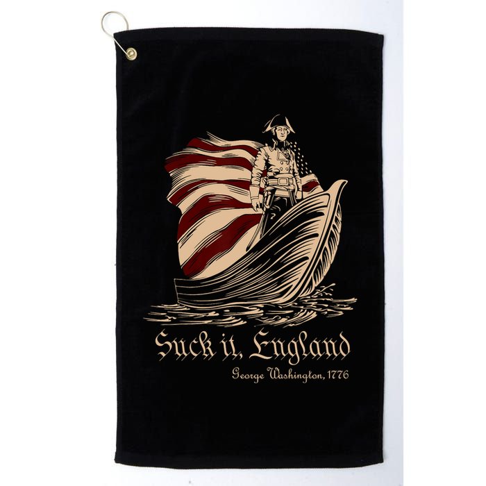 Suck It England Funny 4th Of July George Washington 1776 Golf Towel