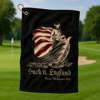 Suck It England Funny 4th Of July George Washington 1776 Golf Towel
