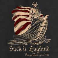 Suck It England Funny 4th Of July George Washington 1776 Golf Towel