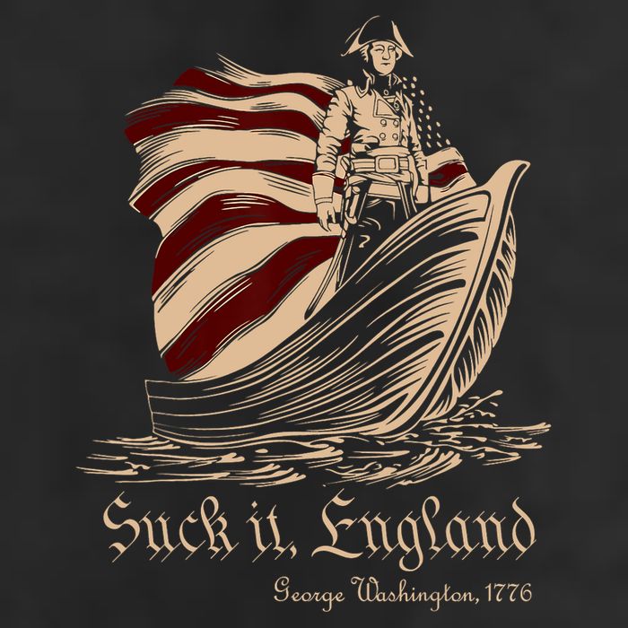 Suck It England Funny 4th Of July George Washington 1776 Golf Towel