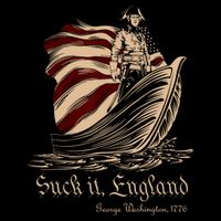 Suck It England Funny 4th Of July George Washington 1776 Short Acrylic Beanie