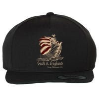 Suck It England Funny 4th Of July George Washington 1776 Wool Snapback Cap