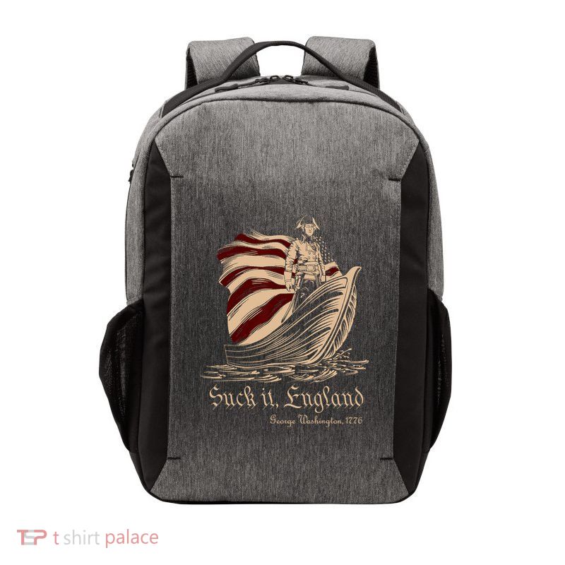 Suck It England Funny 4th Of July George Washington 1776 Vector Backpack