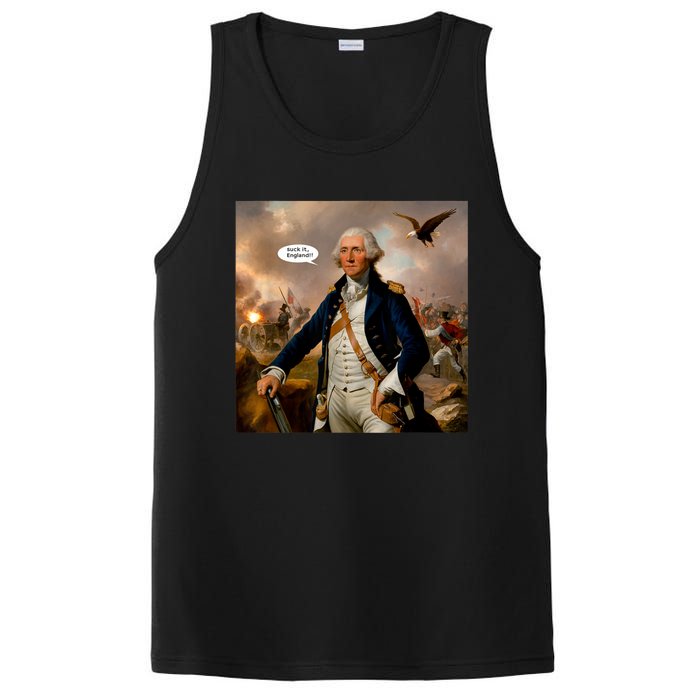 Suck It England! Funny 4th Of July Independence Day PosiCharge Competitor Tank