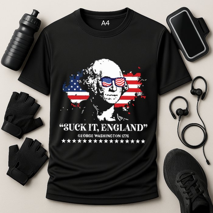 Suck It England George Washington 1776 Cooling Performance Crew T-Shirt