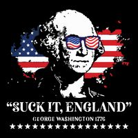 Suck It England George Washington 1776 Cooling Performance Crew T-Shirt
