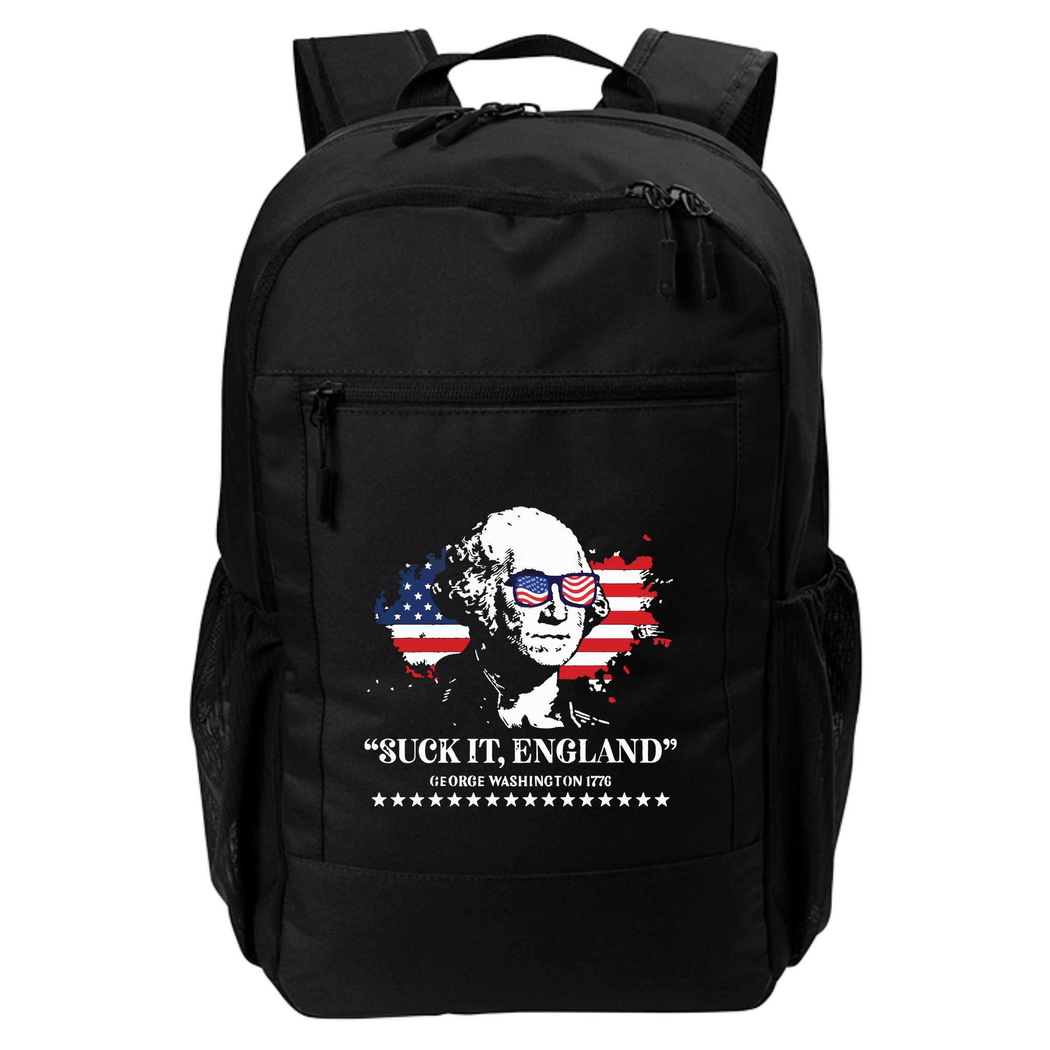 Suck It England George Washington 1776 Backpack