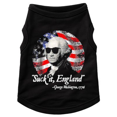 Suck It England 4th Of July George Washington Doggie Tank