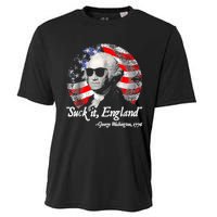 Suck It England 4th Of July George Washington Cooling Performance Crew T-Shirt