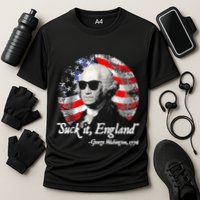 Suck It England 4th Of July George Washington Cooling Performance Crew T-Shirt