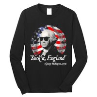 Suck It England 4th Of July George Washington Long Sleeve Shirt