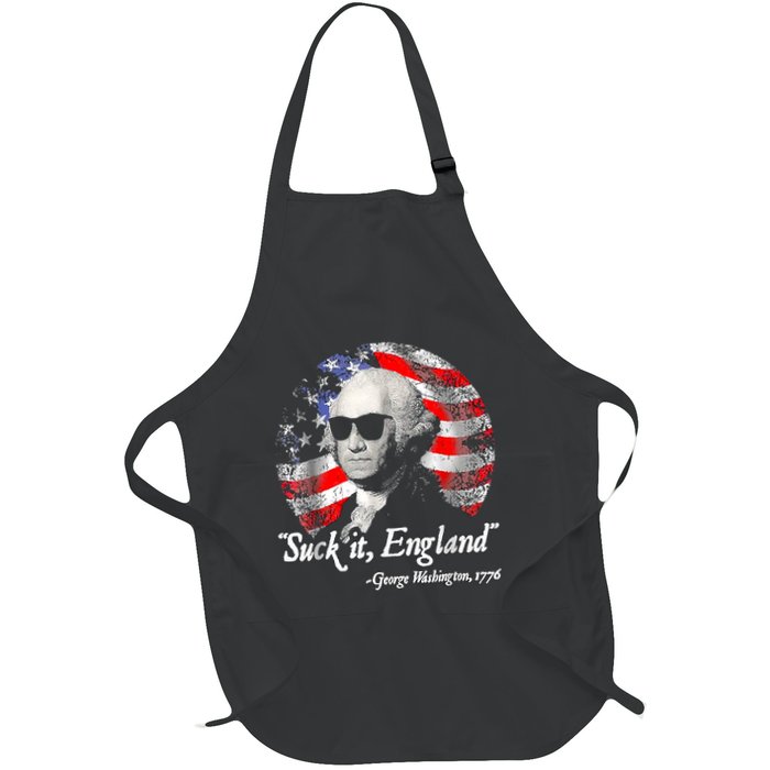 Suck It England 4th Of July George Washington Apron