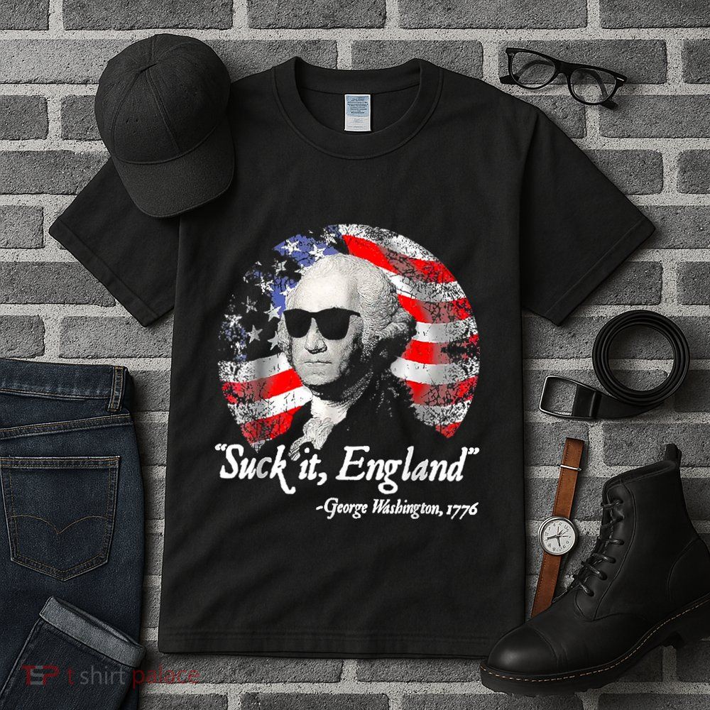 Suck It England 4th Of July George Washington Tall T-Shirt