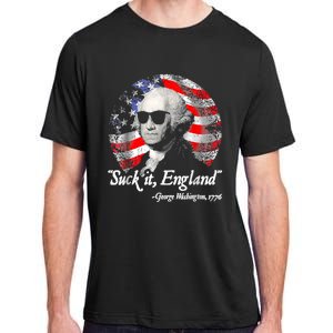 Suck It England 4th Of July George Washington Adult ChromaSoft Performance T-Shirt