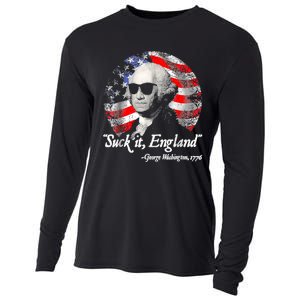 Suck It England 4th Of July George Washington Cooling Performance Long Sleeve Crew