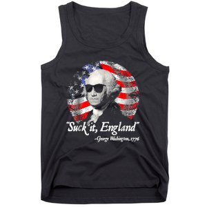 Suck It England 4th Of July George Washington Tank Top