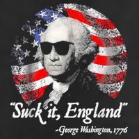 Suck It England 4th Of July George Washington Golf Towel