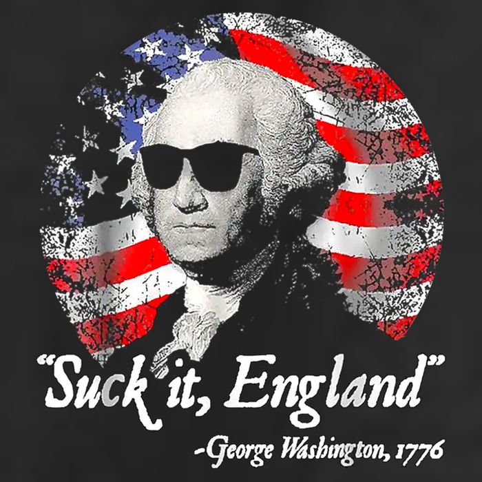 Suck It England 4th Of July George Washington Golf Towel