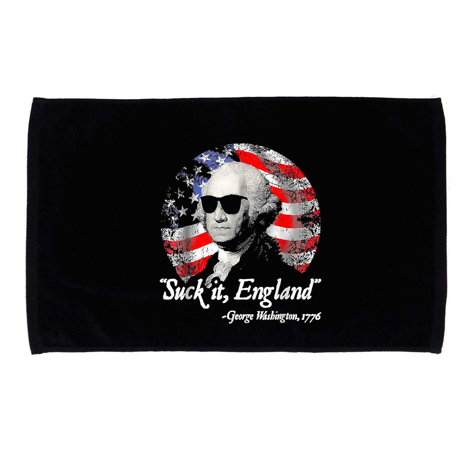 Suck It England 4th Of July George Washington Microfiber Hand Towel