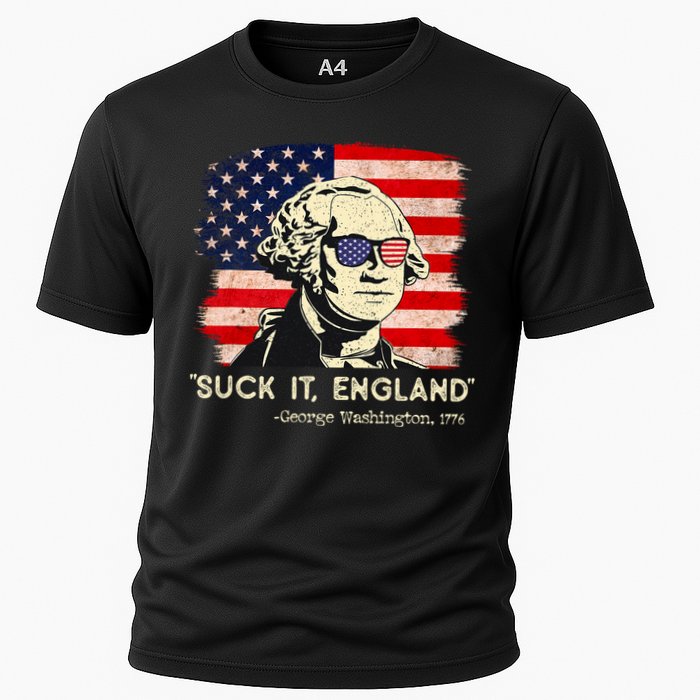 Suck It England Funny 4th Of July Funny George Washington Cooling Performance Crew T-Shirt
