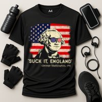 Suck It England Funny 4th Of July Funny George Washington Cooling Performance Crew T-Shirt
