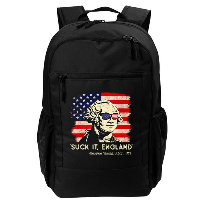 Suck It England Funny 4th Of July Funny George Washington Backpack