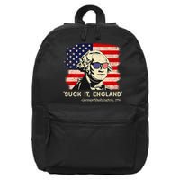 Suck It England Funny 4th Of July Funny George Washington 16 in Basic Backpack