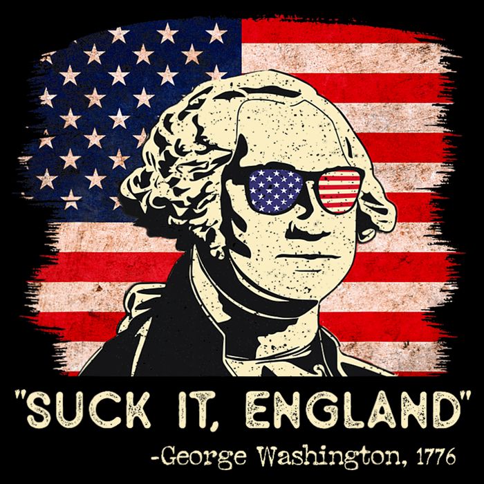 Suck It England Funny 4th Of July Funny George Washington 16 in Basic Backpack