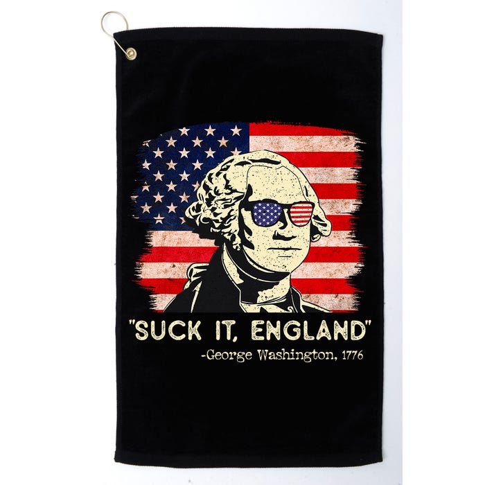 Suck It England Funny 4th Of July Funny George Washington Golf Towel