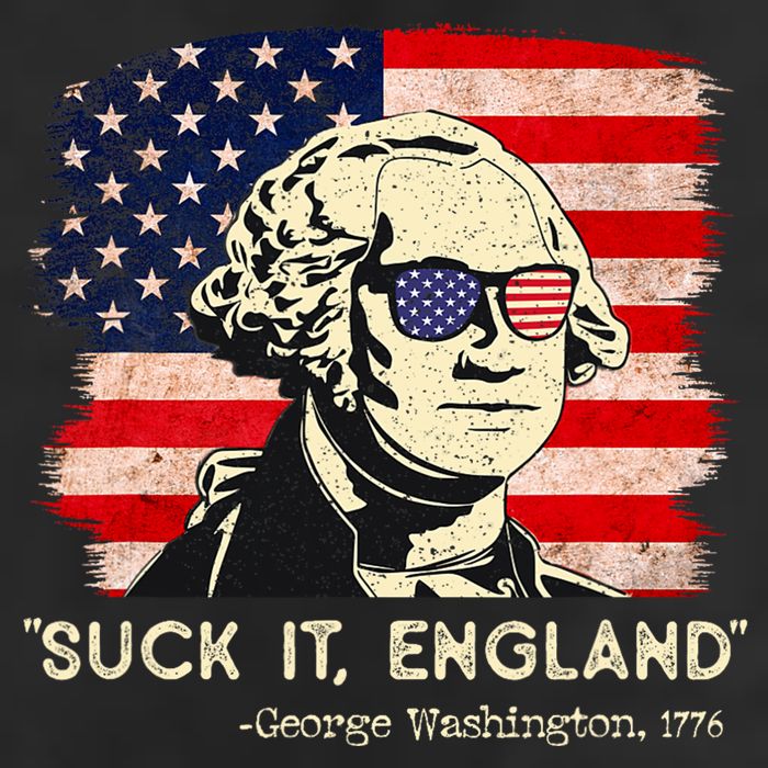 Suck It England Funny 4th Of July Funny George Washington Golf Towel