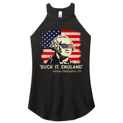 Suck It England Funny 4th Of July Funny George Washington Women's Perfect Tri Rocker Tank