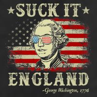 Suck It England Funny 4th Of July George Washington 1776 Cool Comfort Performance Bucket Hat
