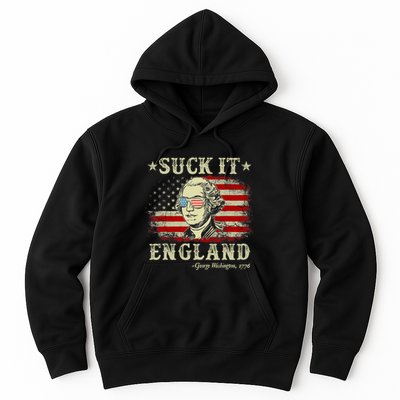 Suck It England Funny 4th Of July George Washington 1776 Hoodie