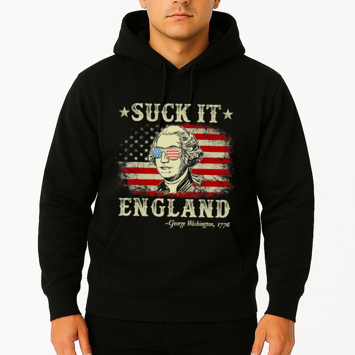 Suck It England Funny 4th Of July George Washington 1776 Hoodie