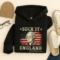 Suck It England Funny 4th Of July George Washington 1776 Hoodie