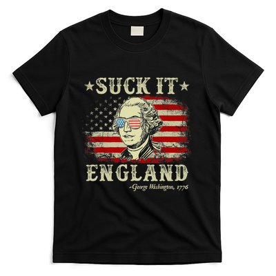 Suck It England Funny 4th Of July George Washington 1776 T-Shirt