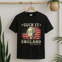 Suck It England Funny 4th Of July George Washington 1776 T-Shirt