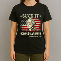 Suck It England Funny 4th Of July George Washington 1776 T-Shirt