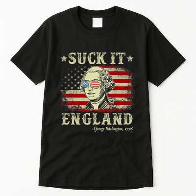 Suck It England Funny 4th Of July George Washington 1776 Tall T-Shirt