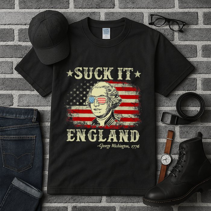 Suck It England Funny 4th Of July George Washington 1776 Tall T-Shirt