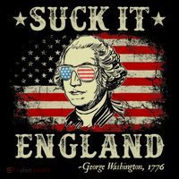 Suck It England Funny 4th Of July George Washington 1776 Bucket Hat