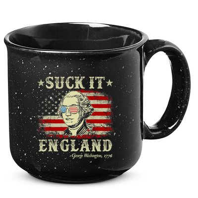 Suck It England Funny 4th Of July George Washington 1776 15oz Campfire Ceramic Mug