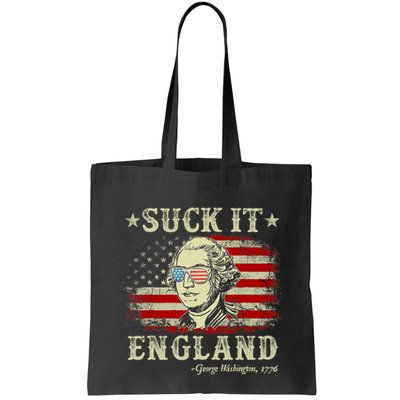 Suck It England Funny 4th Of July George Washington 1776 Bag
