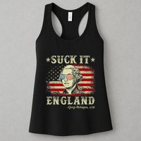 Suck It England Funny 4th Of July George Washington 1776 Womens Tank Top